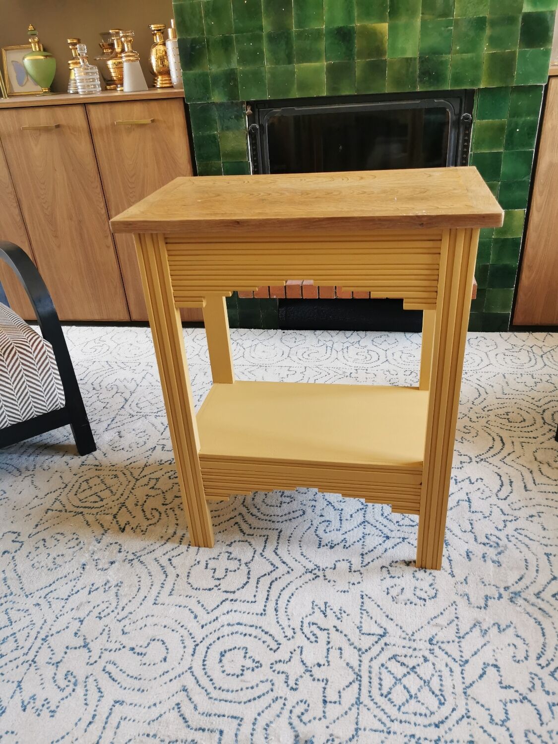 Art Deco pedestal table revamped