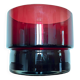 Red glass flowerpot from the 60s