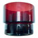 Red glass flowerpot from the 60s