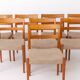 Set of 8 Nils Jonsson “Garmi” Teak Dining Chairs for Troeds, Swedish 1960s