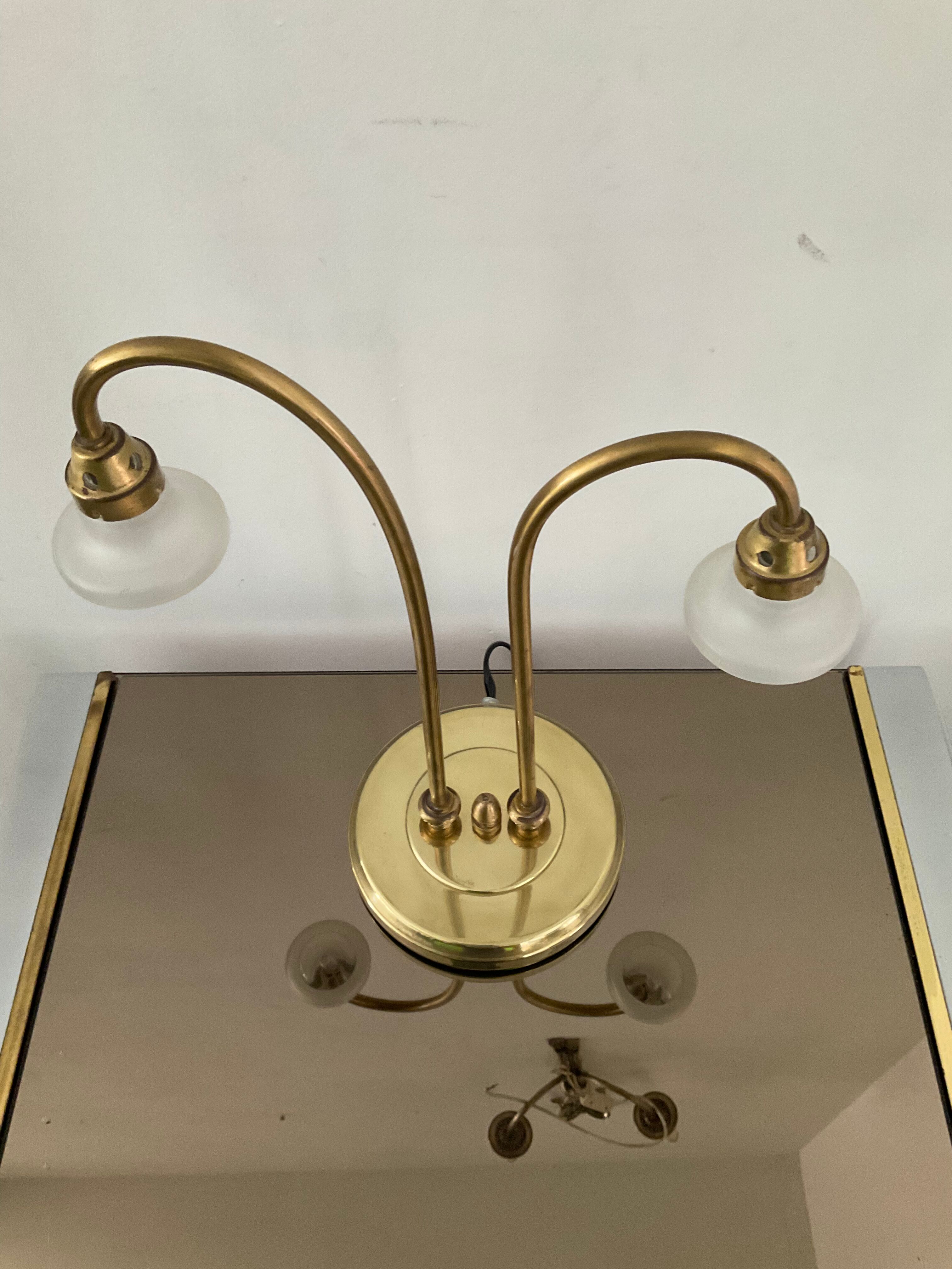 Vintage brass lamp from the 70s