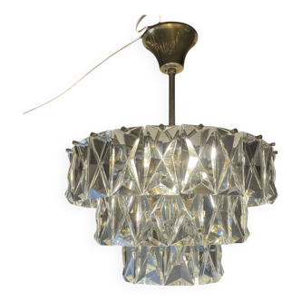 Crystal Prism Chandelier by Kinkeldey, 1970s