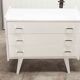 Commode scandinave 1960 3 tiroirs relookées laiton bakélite