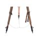 Old industrial spot on wooden tripod | vintage spot on 3 leg | tripod floor lamp