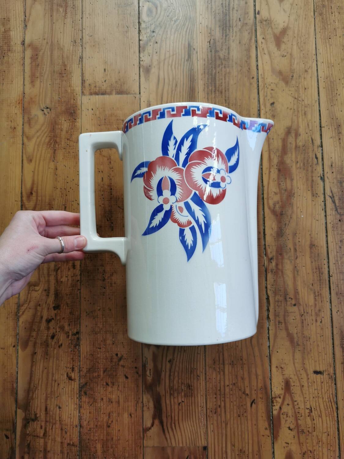 Vintage Digoin jug, Thaïs
