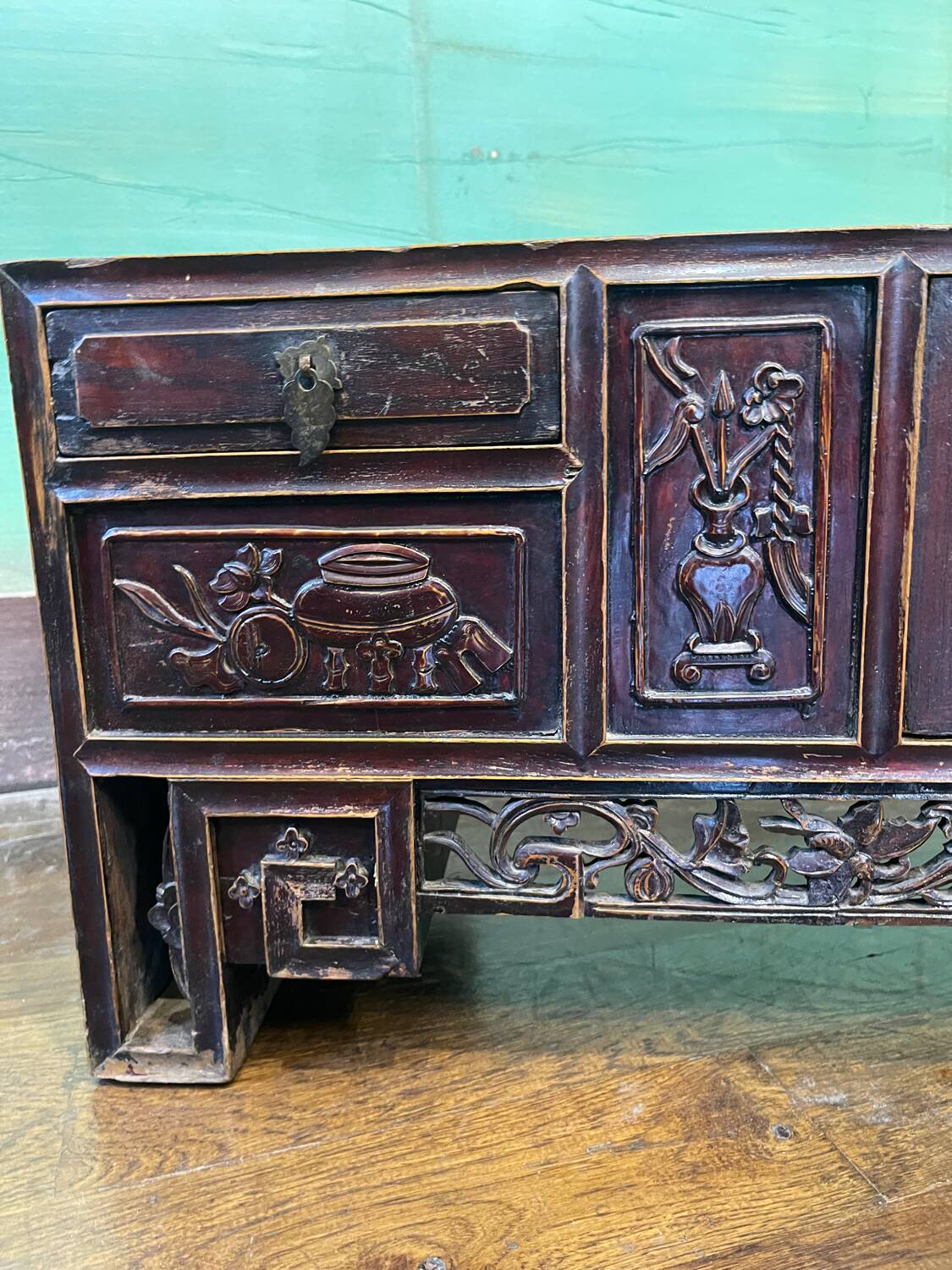 Antique Chinese low cabinet