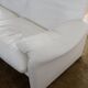 Cassina sofa model maralunga in white leather - 2-seater - with pouf