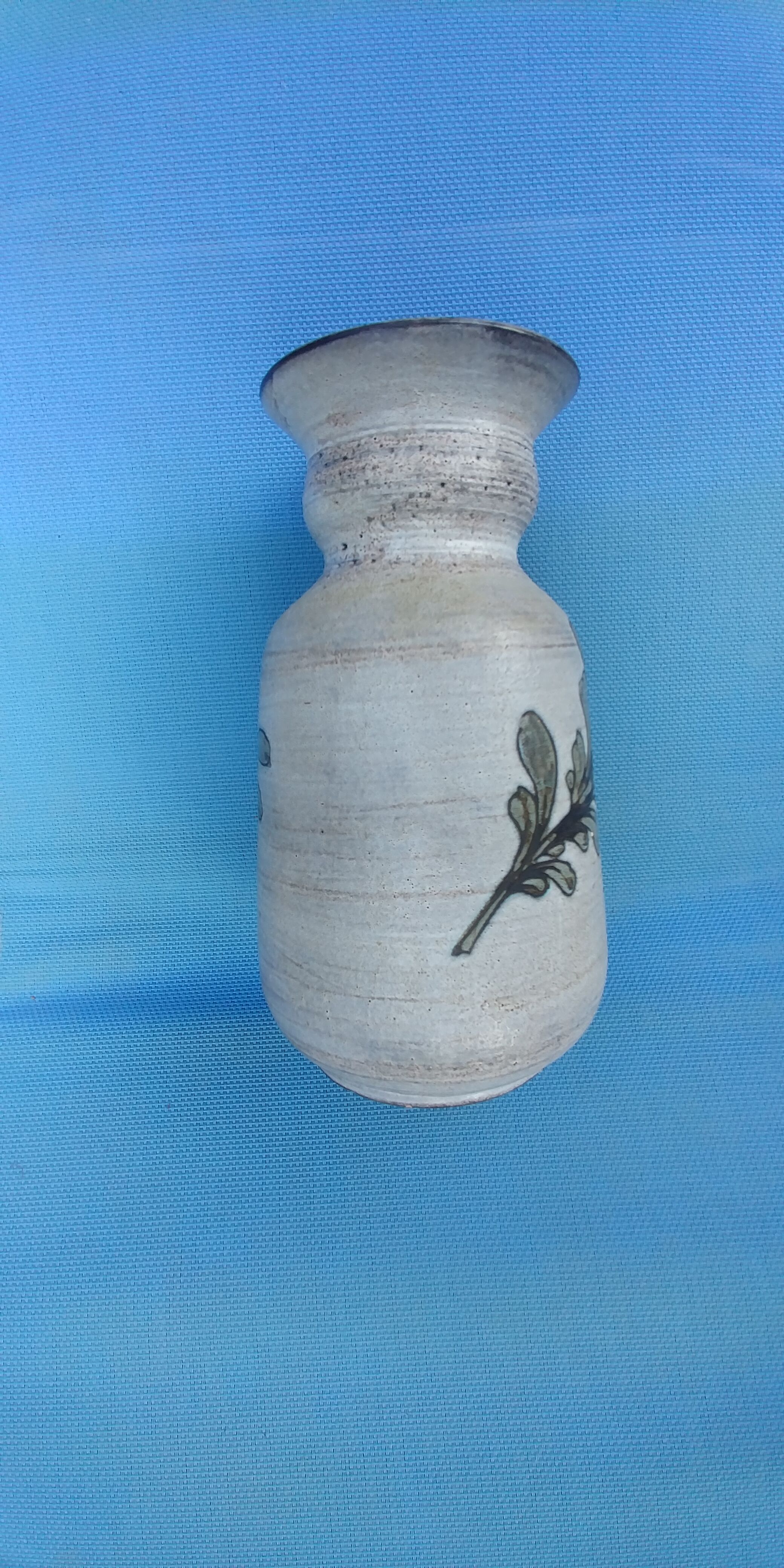 Vase Saint Paul Vallauris signed by Jacques Fonck and Jean Matéo Vintage decoration flowers 70s.