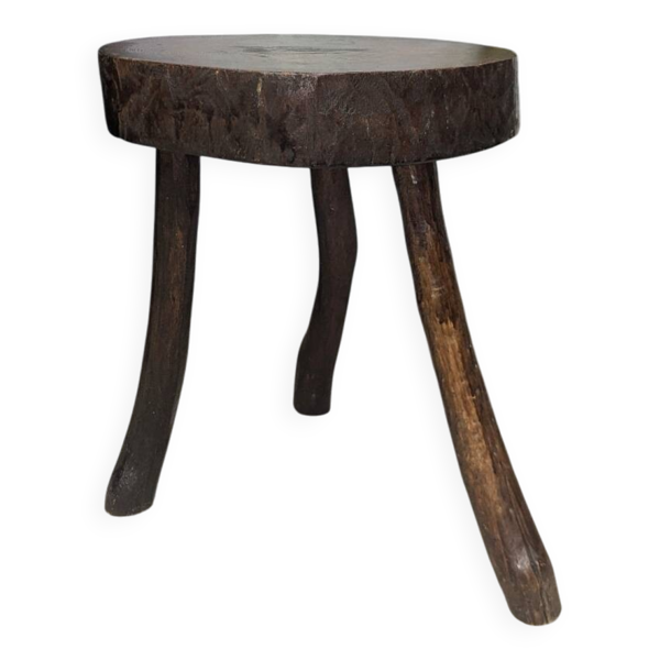 Tabouret Brutaliste Forme Libre 60/70 Vintage