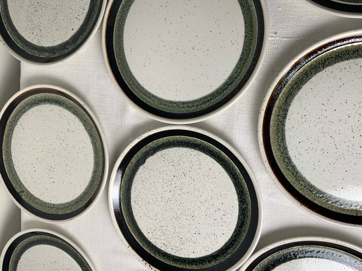 12 Vintage Dessert Plates