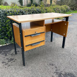 Vintage modernist desk 1950-60 wood