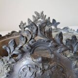 Napoleon III spelter centerpiece planter with rockery decoration