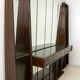 Console, buffet en noyer et miroir de Guglielmo Ulrich, Italie 1940
