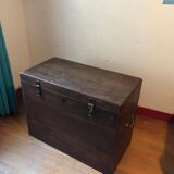 Large solid wood chest