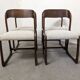 Series of 4 Baumann sled chairs from the 60s/70s