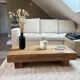 Solid oak coffee table