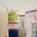 Tableau huile sur panneau.