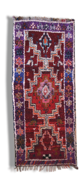 Carpet boucherouite, 230 x 100