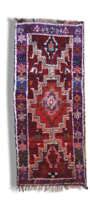 Tapis boucherouite , 230x100