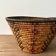 Panier bol en jonc tressé vintage