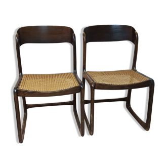 Lot de deux chaises baumann