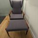 Scandinavian armchair with footrest 1950 vintage