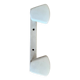 Patère en métal blanc