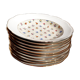 Service de 17 assietes creuses en porcelaine S.F.P. Société Française de Porcelaine