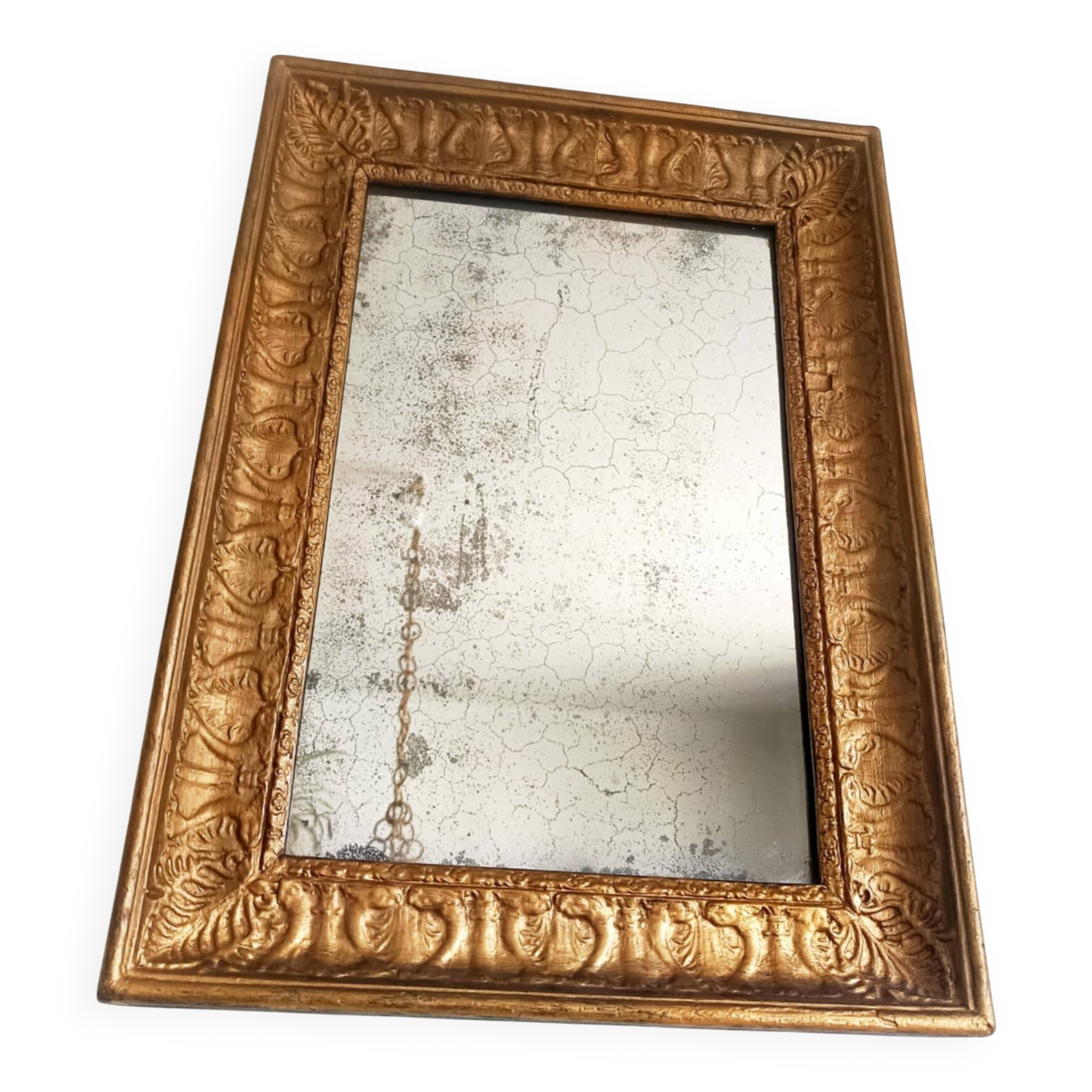 Louis Philippe style gilded wood mirror
