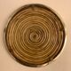 Round rattan and brass underside, 1960