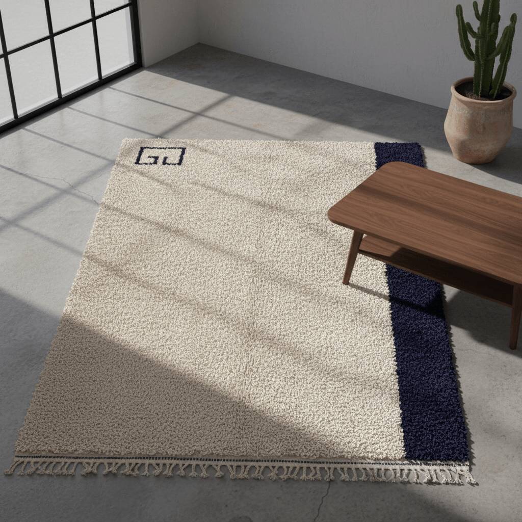 Tapis en laine minimaliste moderne – 250CMX150CM