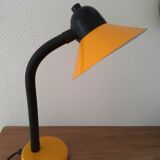 Lampe de bureau jaune orangé et noir Made in France