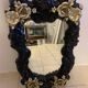 Renovated rococo style porcelain mirror