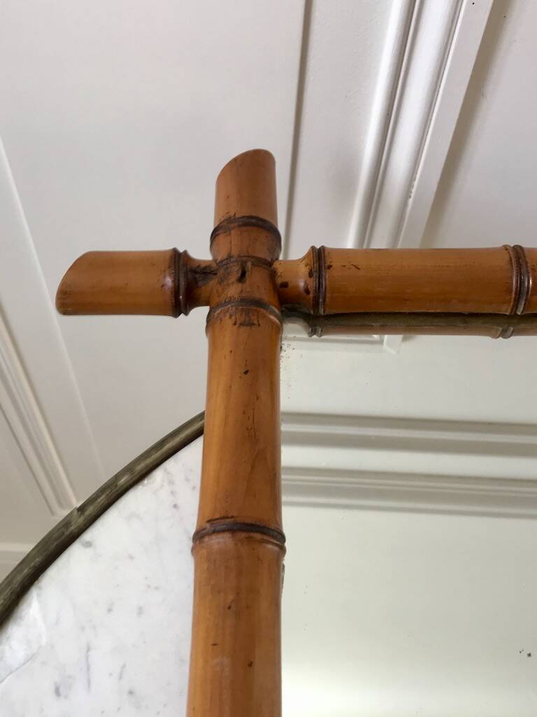 Barber mirror style bamboo XXth