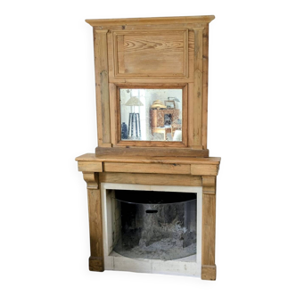 Pine fireplace