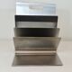 Stainless steel magazine rack by Xavier Féal for Inox Industrie 1970s