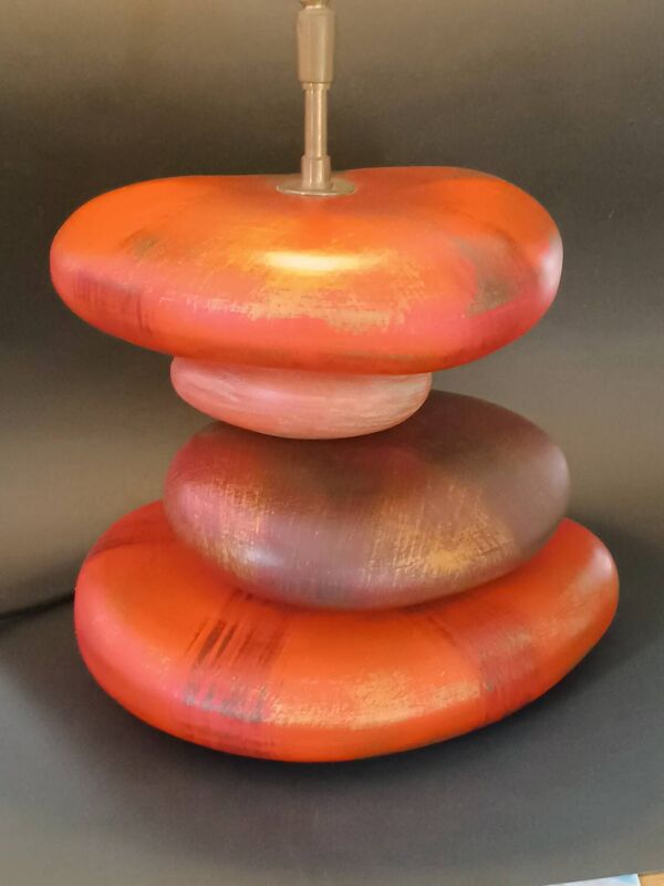 Pied de lampe galets François Chatain