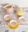 Villeroy and Boch yellow and pink earthenware coffee service