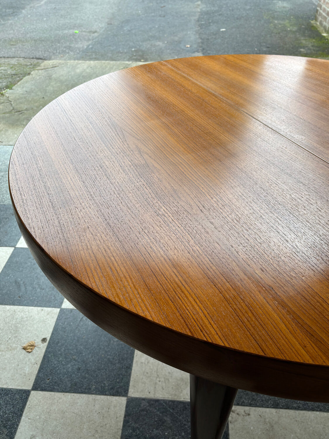 Table extensible en teck vintage