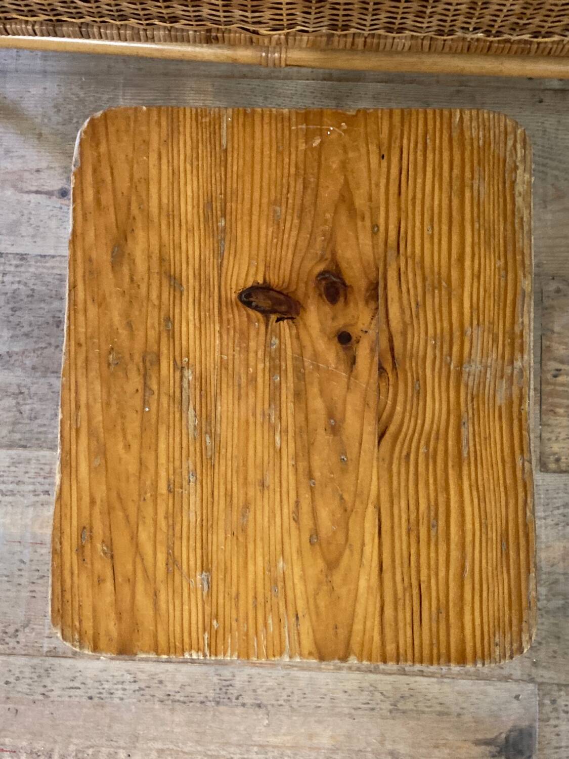 Renewed wooden stool