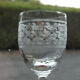 9 antique glasses in port or alcohol decorated with arabesques