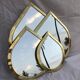 Lot de 4 miroirs en laiton – Artisanat marocain – fait main