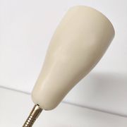 Double adjustable wall light from the 50s in brass and red and cream metal