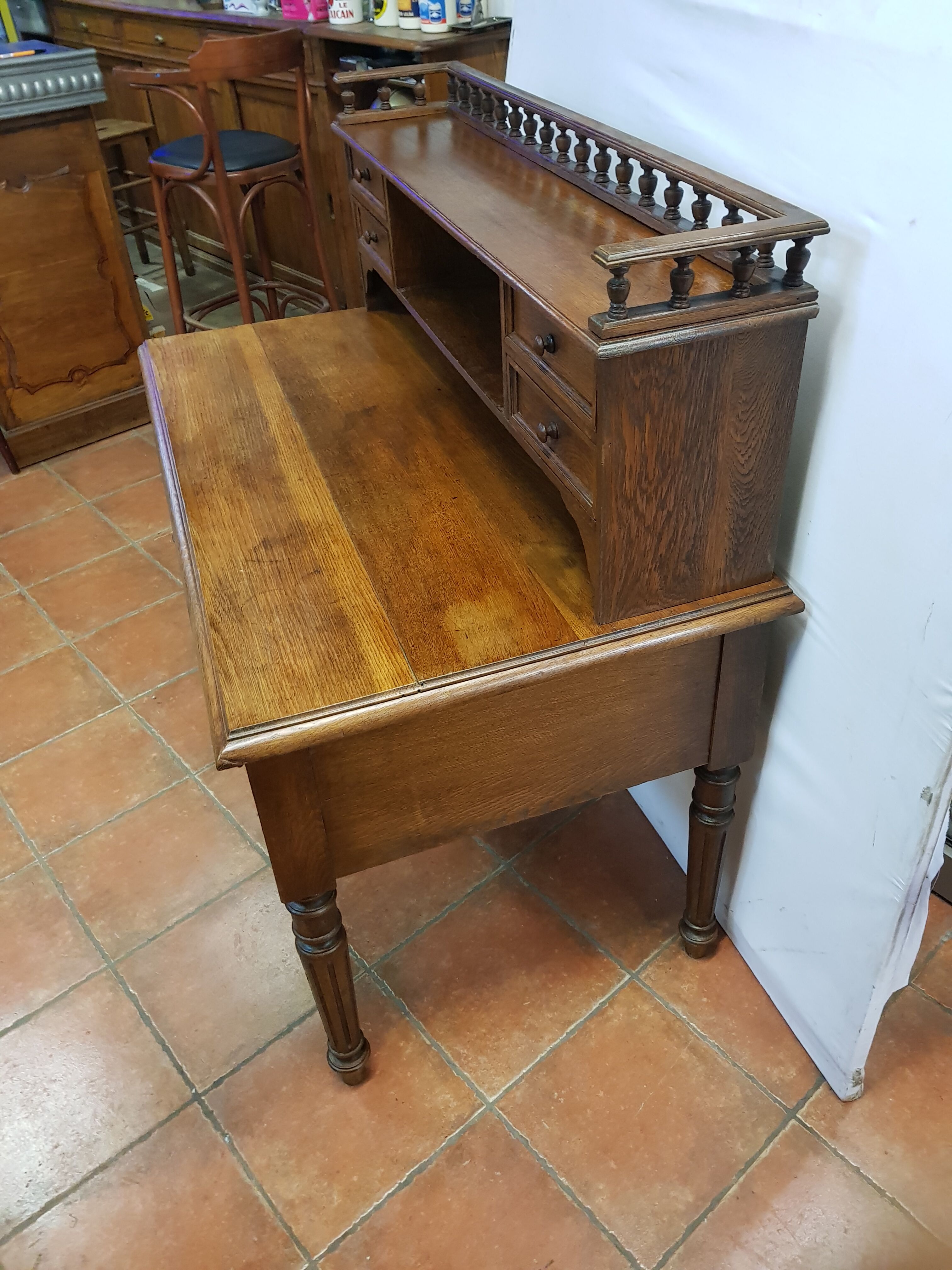 Old oak desk