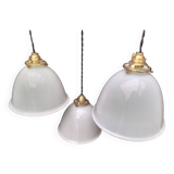 Opaline pendant lights