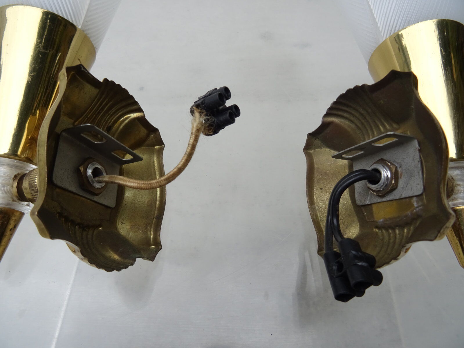 Pair of cone wall lamps 1950