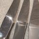 6 silver-plated metal table knives Christofle Marly 4 sharp blades