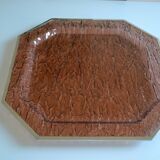 1970 tray in smoked lucite