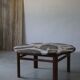 Mid century coffee table by Ole Bjorn Krüger in Stoneware and Rosewood, 1960s