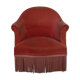 Fauteuil crapaud rose